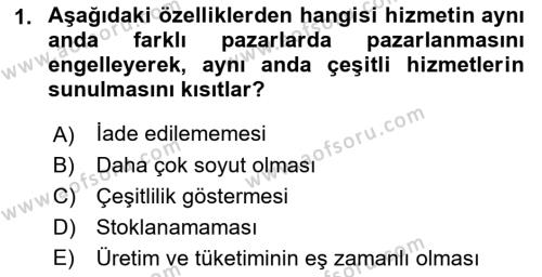 Çağrı Merkezinde Hizmet Dersi 2022 - 2023 Yılı Yaz Okulu Sınavı 1. Soru