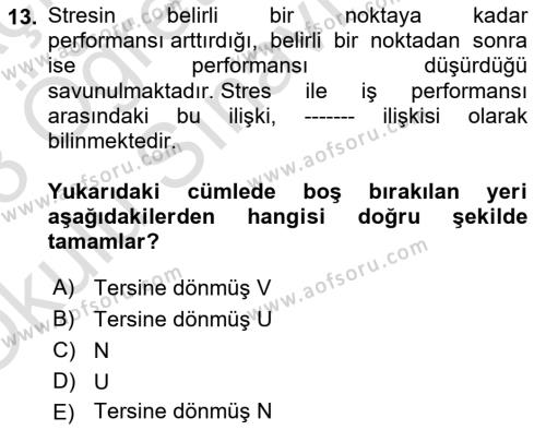 Çağrı Merkezinde Hizmet Dersi 2022 - 2023 Yılı Yaz Okulu Sınavı 13. Soru