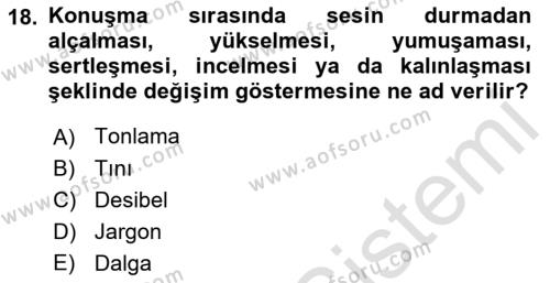 Çağrı Merkezinde Hizmet Dersi 2022 - 2023 Yılı Yaz Okulu Sınavı 18. Soru