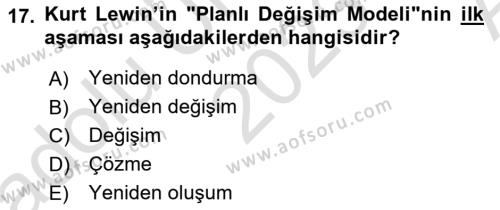 Çağrı Merkezinde Hizmet Dersi 2023 - 2024 Yılı (Vize) Ara Sınavı 17. Soru