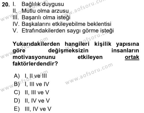 Çağrı Merkezinde Hizmet Dersi 2023 - 2024 Yılı (Vize) Ara Sınavı 20. Soru