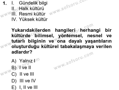 Halk Edebiyatına Giriş 1 Dersi 2012 - 2013 Yılı (Vize) Ara Sınavı 1. Soru