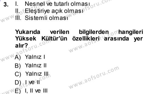 Halk Edebiyatına Giriş 1 Dersi 2013 - 2014 Yılı (Vize) Ara Sınavı 3. Soru