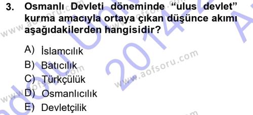 Halk Edebiyatına Giriş 1 Dersi 2014 - 2015 Yılı (Vize) Ara Sınavı 3. Soru