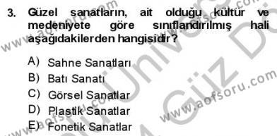 Batı Edebiyatında Akımlar 1 Dersi 2013 - 2014 Yılı (Vize) Ara Sınavı 3. Soru