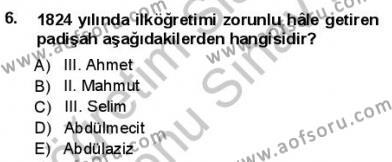 Yeni Türk Edebiyatına Giriş 1 Dersi 2012 - 2013 Yılı (Final) Dönem Sonu Sınavı 6. Soru