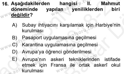 Yeni Türk Edebiyatına Giriş 2 Dersi 2018 - 2019 Yılı (Vize) Ara Sınavı 16. Soru