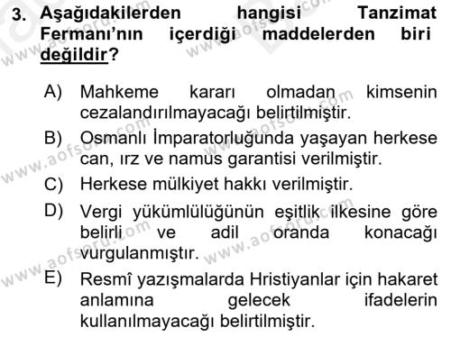 Yeni Türk Edebiyatına Giriş 2 Dersi 2018 - 2019 Yılı (Vize) Ara Sınavı 3. Soru