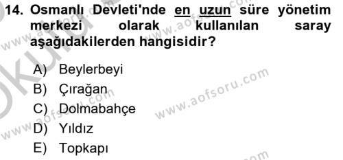 Yeni Türk Edebiyatına Giriş 2 Dersi 2018 - 2019 Yılı Yaz Okulu Sınavı 14. Soru