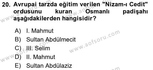 Yeni Türk Edebiyatına Giriş 2 Dersi 2018 - 2019 Yılı Yaz Okulu Sınavı 20. Soru