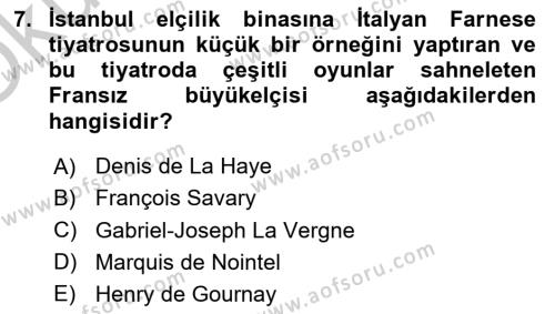 Yeni Türk Edebiyatına Giriş 2 Dersi 2018 - 2019 Yılı Yaz Okulu Sınavı 7. Soru