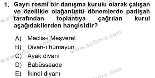 Yeni Türk Edebiyatına Giriş 2 Dersi 2021 - 2022 Yılı (Vize) Ara Sınavı 1. Soru