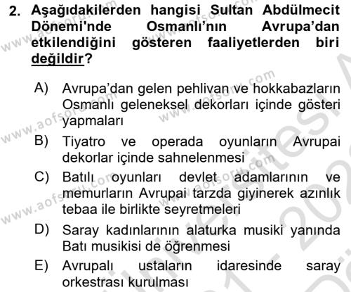 Yeni Türk Edebiyatına Giriş 2 Dersi 2021 - 2022 Yılı (Vize) Ara Sınavı 2. Soru