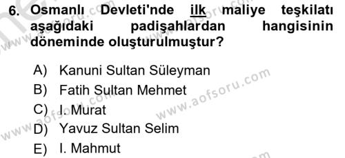 Yeni Türk Edebiyatına Giriş 2 Dersi 2021 - 2022 Yılı (Vize) Ara Sınavı 6. Soru