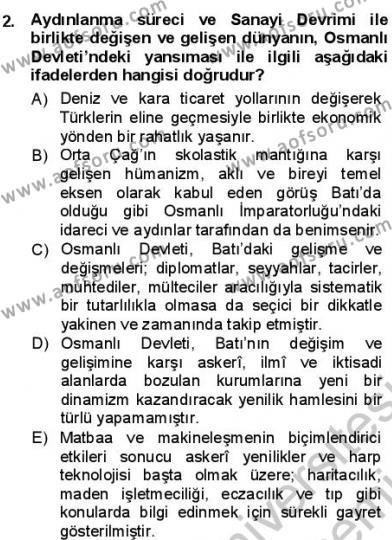Tanzimat Dönemi Türk Edebiyatı 1 Dersi 2012 - 2013 Yılı (Final) Dönem Sonu Sınavı 2. Soru