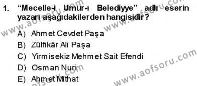 Tanzimat Dönemi Türk Edebiyatı 1 Dersi 2013 - 2014 Yılı (Vize) Ara Sınavı 1. Soru