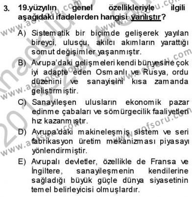 Tanzimat Dönemi Türk Edebiyatı 1 Dersi 2013 - 2014 Yılı (Vize) Ara Sınavı 3. Soru