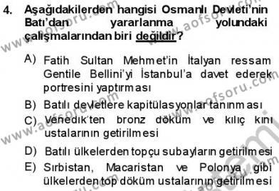Tanzimat Dönemi Türk Edebiyatı 1 Dersi 2013 - 2014 Yılı (Vize) Ara Sınavı 4. Soru