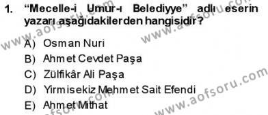Tanzimat Dönemi Türk Edebiyatı 1 Dersi 2013 - 2014 Yılı (Final) Dönem Sonu Sınavı 1. Soru
