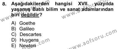 XVII. Yüzyıl Türk Edebiyatı Dersi 2012 - 2013 Yılı (Vize) Ara Sınavı 8. Soru
