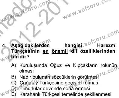 Türk Edebiyatının Mitolojik Kaynakları Dersi 2012 - 2013 Yılı (Vize) Ara Sınavı 12. Soru