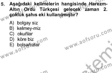 Türk Edebiyatının Mitolojik Kaynakları Dersi 2012 - 2013 Yılı (Vize) Ara Sınavı 13. Soru