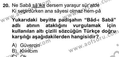 Türk Edebiyatının Mitolojik Kaynakları Dersi 2012 - 2013 Yılı (Vize) Ara Sınavı 5. Soru