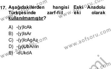 Türk Edebiyatının Mitolojik Kaynakları Dersi 2013 - 2014 Yılı (Vize) Ara Sınavı 12. Soru