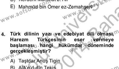 Türk Edebiyatının Mitolojik Kaynakları Dersi 2013 - 2014 Yılı (Vize) Ara Sınavı 3. Soru