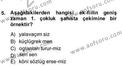 Türk Edebiyatının Mitolojik Kaynakları Dersi 2013 - 2014 Yılı (Vize) Ara Sınavı 4. Soru