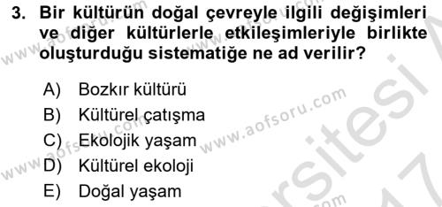 Türk Edebiyatının Mitolojik Kaynakları Dersi 2016 - 2017 Yılı (Final) Dönem Sonu Sınavı 3. Soru