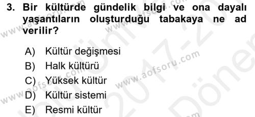 Türk Edebiyatının Mitolojik Kaynakları Dersi 2017 - 2018 Yılı (Final) Dönem Sonu Sınavı 3. Soru