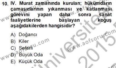 XIX. Yüzyıl Türk Edebiyatı Dersi 2014 - 2015 Yılı (Vize) Ara Sınavı 10. Soru