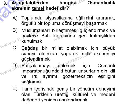 Cumhuriyet Dönemi Türk Şiiri Dersi 2015 - 2016 Yılı (Vize) Ara Sınavı 3. Soru