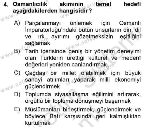 Cumhuriyet Dönemi Türk Şiiri Dersi 2017 - 2018 Yılı (Vize) Ara Sınavı 4. Soru