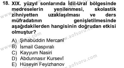 Çağdaş Türk Edebiyatları 1 Dersi 2012 - 2013 Yılı (Final) Dönem Sonu Sınavı 18. Soru