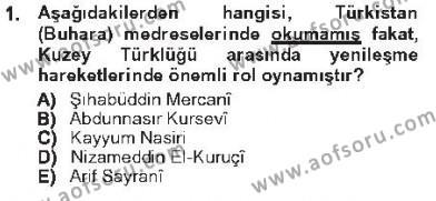 Çağdaş Türk Edebiyatları 1 Dersi 2012 - 2013 Yılı Tek Ders Sınavı 1. Soru