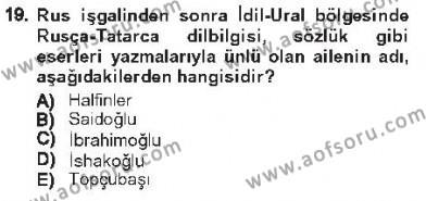 Çağdaş Türk Edebiyatları 1 Dersi 2012 - 2013 Yılı Tek Ders Sınavı 19. Soru