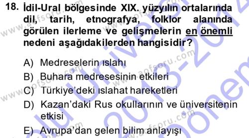 Çağdaş Türk Edebiyatları 1 Dersi 2013 - 2014 Yılı (Final) Dönem Sonu Sınavı 18. Soru