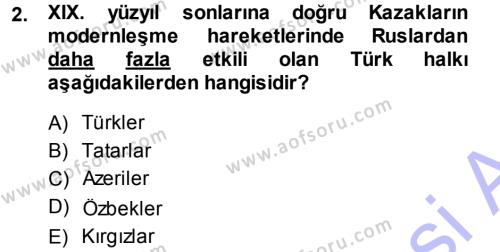 Çağdaş Türk Edebiyatları 1 Dersi 2013 - 2014 Yılı (Final) Dönem Sonu Sınavı 2. Soru