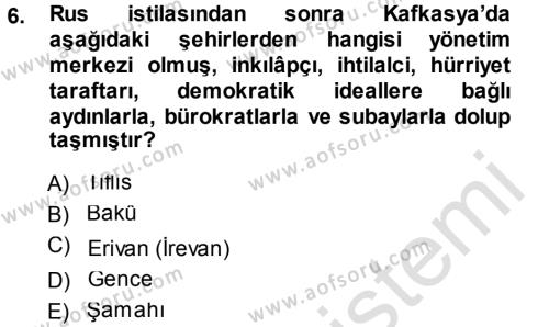 Çağdaş Türk Edebiyatları 1 Dersi 2013 - 2014 Yılı Tek Ders Sınavı 6. Soru