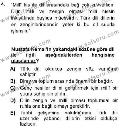 Cumhuriyet Dönemi Türk Nesri Dersi 2012 - 2013 Yılı (Vize) Ara Sınavı 4. Soru