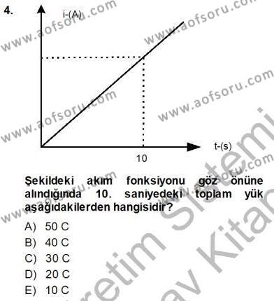 Devre Analizi Dersi 2013 - 2014 Yılı (Vize) Ara Sınavı 4. Soru