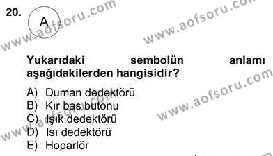 Elektrik Tesisat Planları Dersi 2012 - 2013 Yılı (Vize) Ara Sınavı 20. Soru