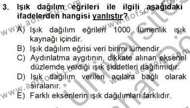 Elektrik Tesisat Planları Dersi 2012 - 2013 Yılı (Final) Dönem Sonu Sınavı 3. Soru
