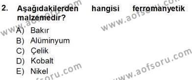 Elektrik Makinaları Dersi 2012 - 2013 Yılı (Vize) Ara Sınavı 2. Soru