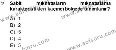 Elektrik Makinaları Dersi 2013 - 2014 Yılı Tek Ders Sınavı 2. Soru
