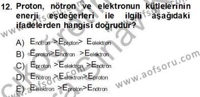 Elektrik Enerjisi Üretimi Dersi 2013 - 2014 Yılı (Vize) Ara Sınavı 12. Soru
