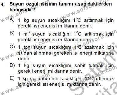Elektrik Enerjisi Üretimi Dersi 2013 - 2014 Yılı (Final) Dönem Sonu Sınavı 4. Soru