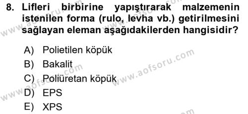 Enerji Ekonomisi Dersi 2020 - 2021 Yılı Yaz Okulu Sınavı 8. Soru